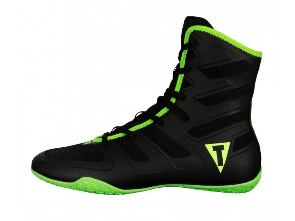 

Боксерки TITLE Boxing Total Balance Boxing Shoes US 10,5 (42,5) чёрный/салатовый (5056)