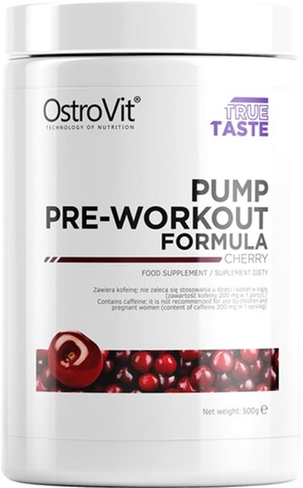 

Предтренировочный комплекс OstroVit Pump Pre-Workout Formula New Formula 500 г Вишня (5902232613018)