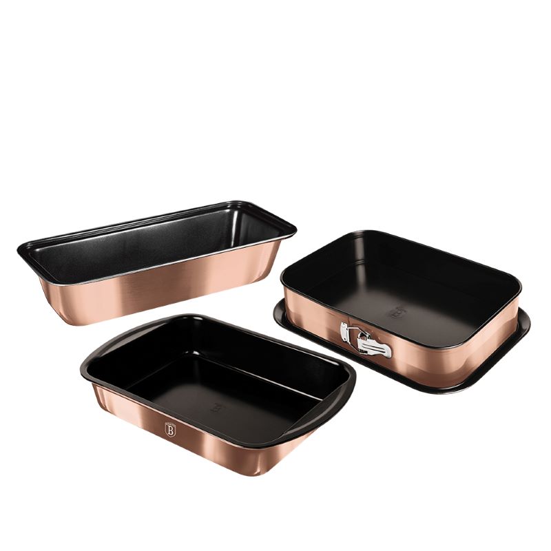 

Набор форм для запекания 3 пр. Berlinger Haus Metallic Line ROSE GOLD Edition BH-7633