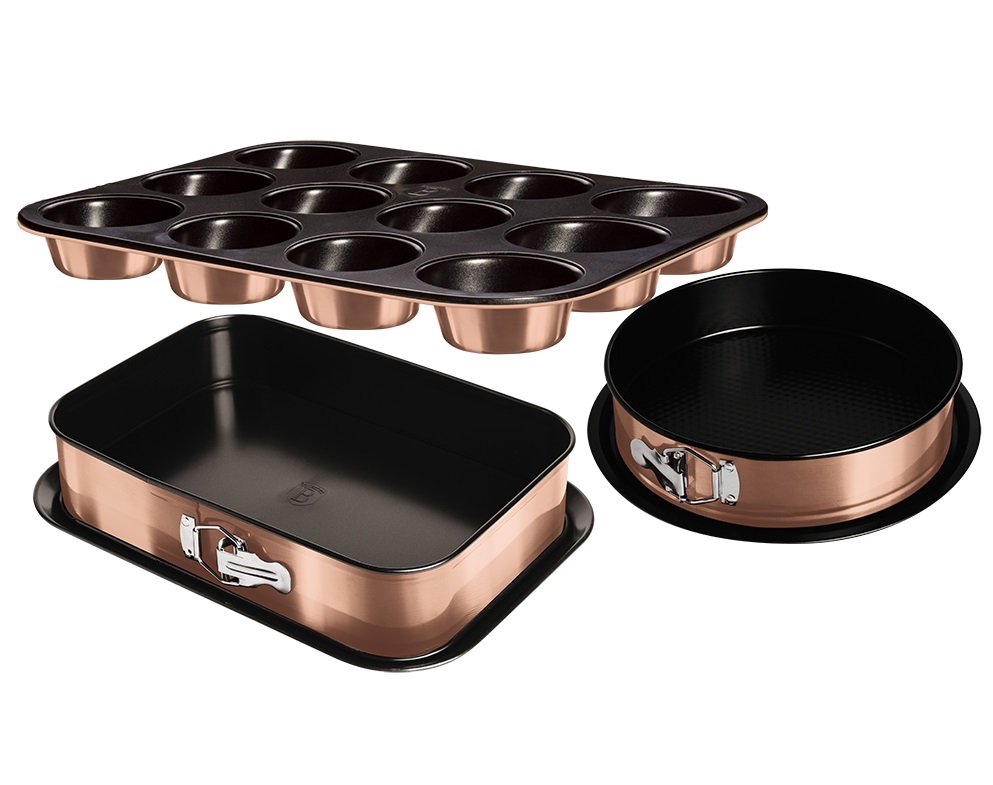 

Набор форм для запекания 3 пр. Berlinger Haus Metallic Line ROSE GOLD Edition BH-7636