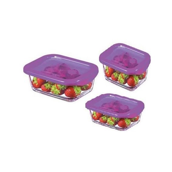 

Набор контейнеров 3 пр Luminarc Keep'n'Box Lavander P8176