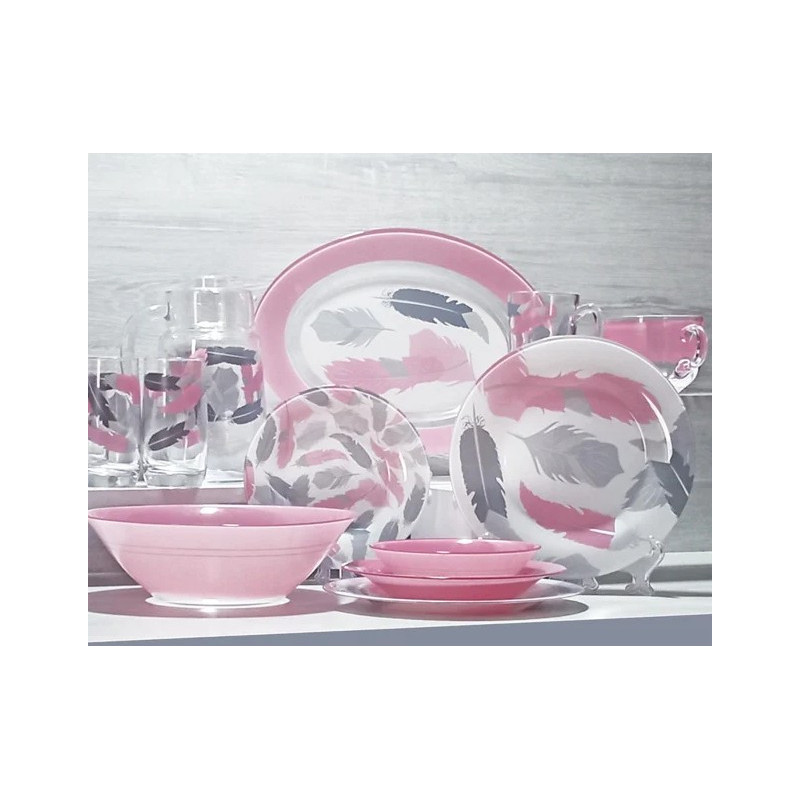 

Сервиз столовый 46 предметов Luminarc Tirana Pink Q4154