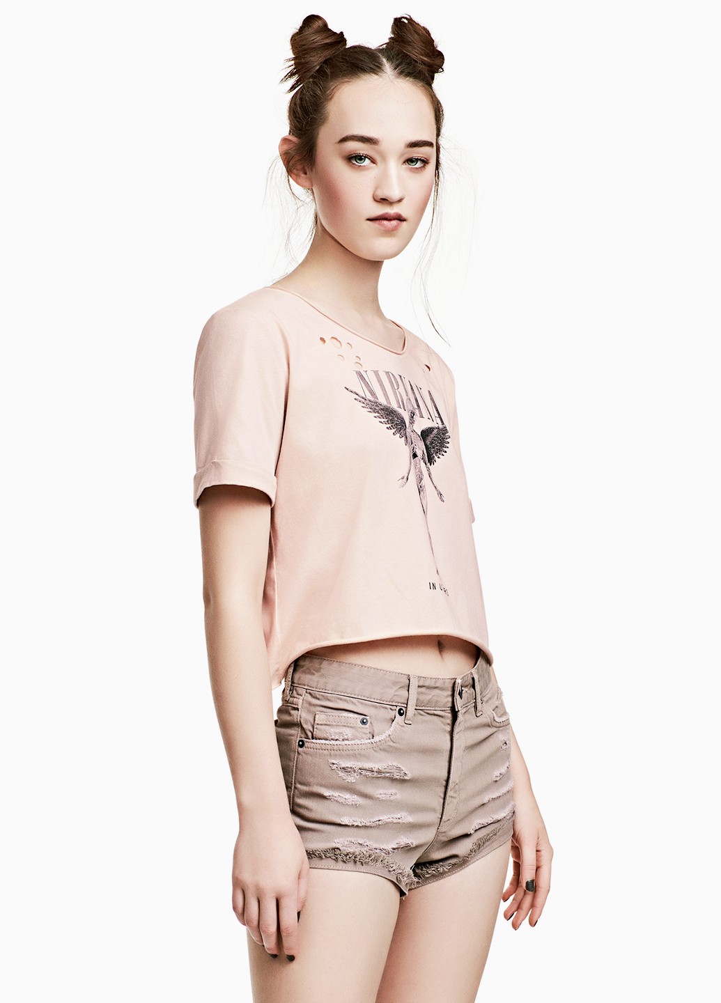 

Футболка H&M S Бежевый 0469827