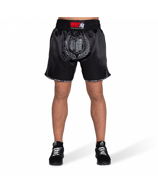 

Шорты Gorilla Wear Murdo Muay Thai / Kickboxing Shorts 3XL Черно-серые (9094890006)