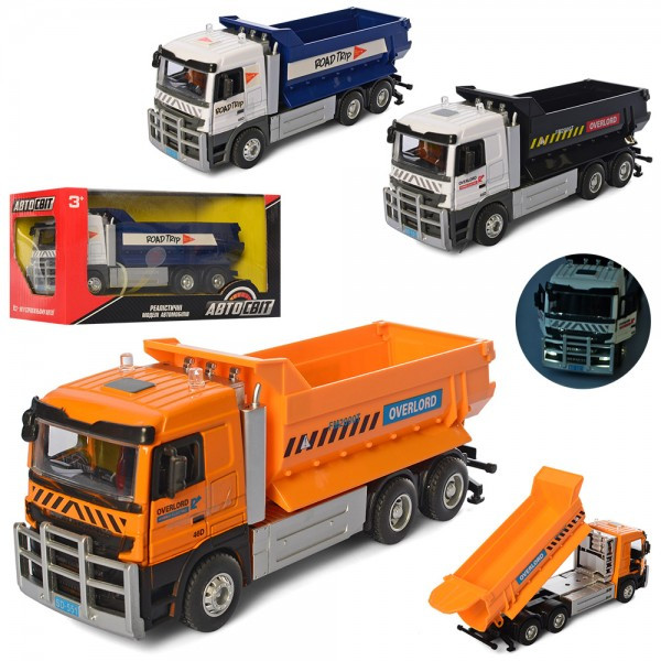 

Машинка самосвал инертная Auto Mir AS-2404 22 см