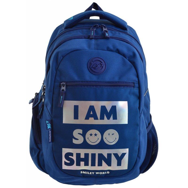 

Рюкзак школьный Yes T-23 Smiley World 31х45х14.5 см 20 л синий (556501)