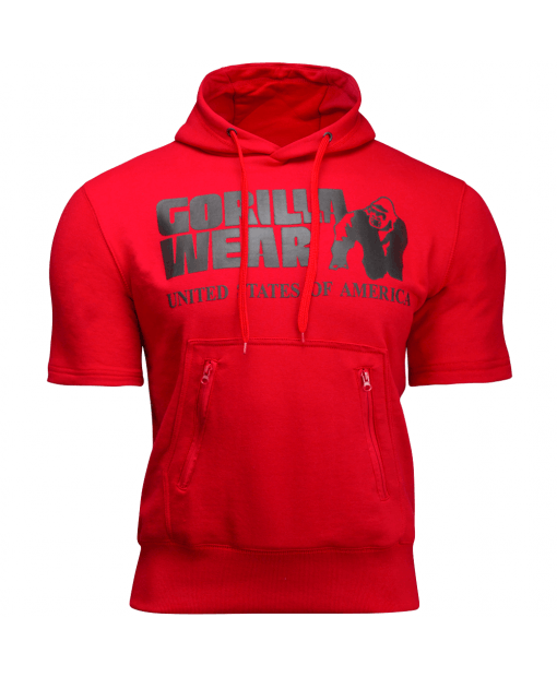 

Худи Gorilla Wear Boston Short Sleeve Hoodie  Красный, Худи Gorilla Wear Boston Short Sleeve Hoodie L Красный
