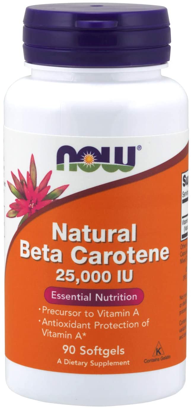 

Now Foods Natural Beta Carotene 25000 IU 90 капсул (4384303909)