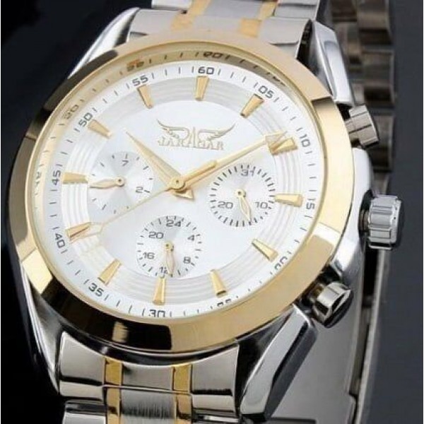 

Чоловічий годинник Jaragar Gold Steel N