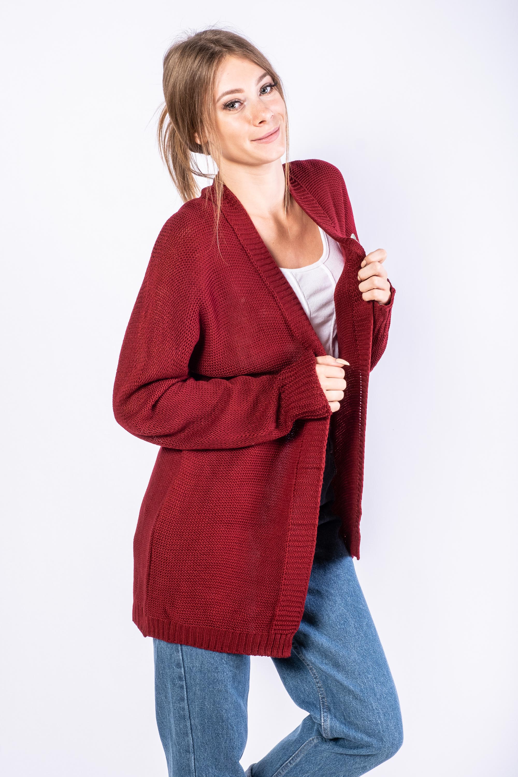 

Кардиган женский Time of Style 647F006  Бордовый, Кардиган женский Time of Style 647F006 One size Бордовый