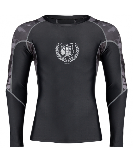 

Рашгард Gorilla Wear Lander Rashguard Long Sleeves  Черный/Серый комуфляж, Рашгард Gorilla Wear Lander Rashguard Long Sleeves XL Черный/Серый комуфляж