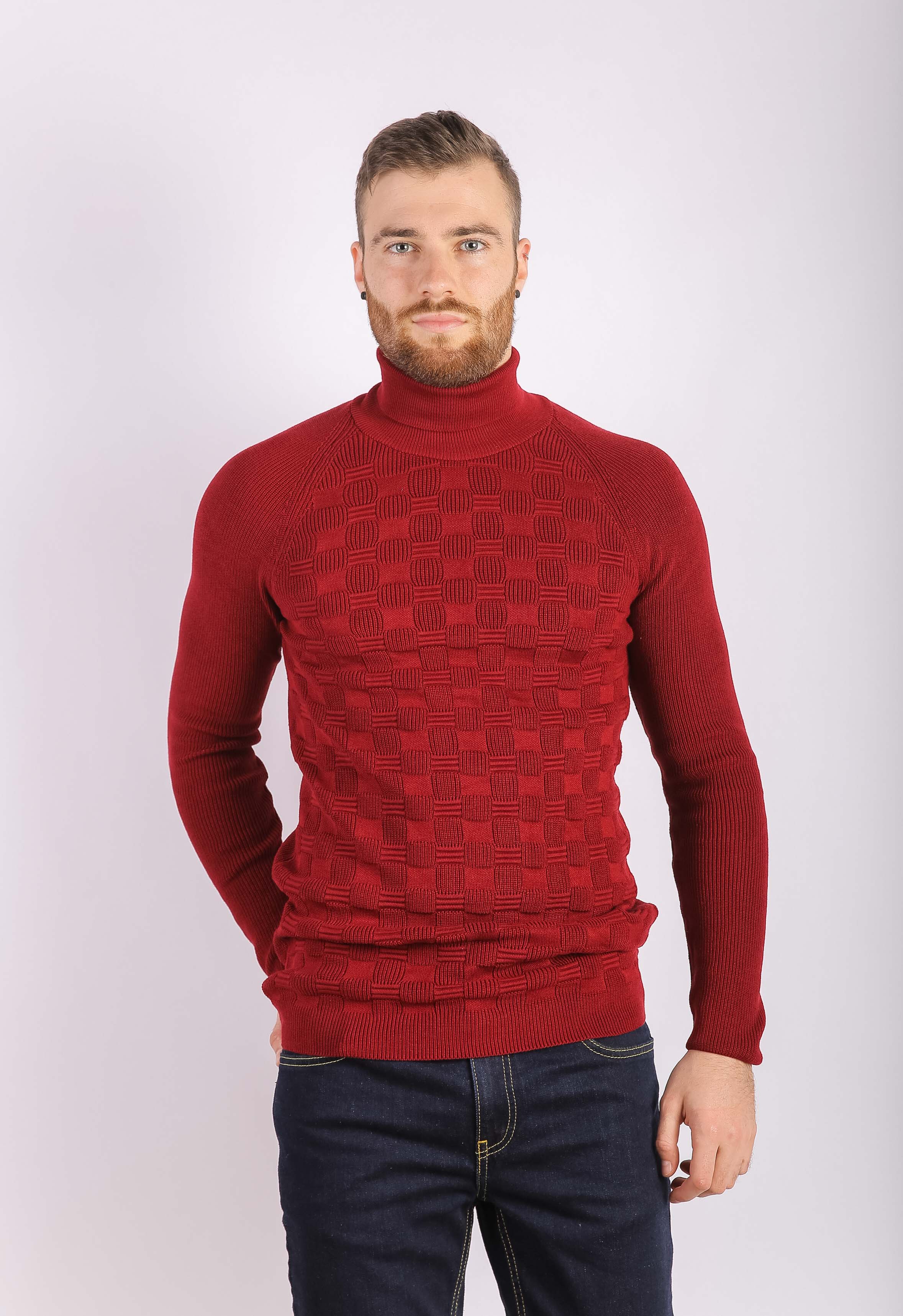 

Бордовый мужской гольф Time of Style 607F1413-3 XXL Бордовый
