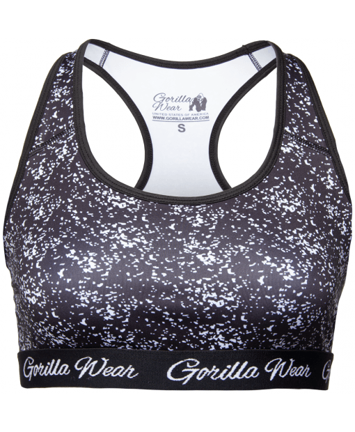 

Топ Gorilla Wear Hanna Sports Bra  Черно-белый, Топ Gorilla Wear Hanna Sports Bra XS Черно-белый