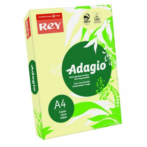 

Бумага цветная Rey Adagio A4 картон 160 г/м2 250 л светло-желтая пастель 03 16.7403