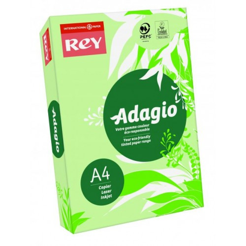 

Бумага цветная Rey Adagio A4 картон 160 г/м2 250 л ярко-зеленая 81 16.7412