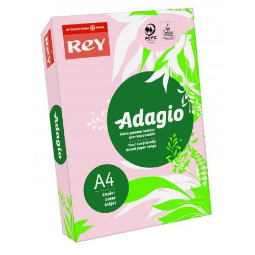 

Бумага цветная Rey Adagio A4 картон 160 г/м2 250 л светло-розовая пастель 07 16.7405