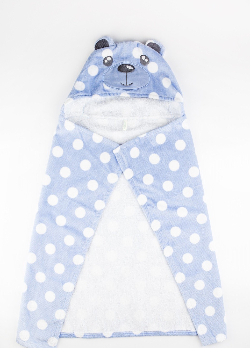 

Полотенце Benetton ONE SIZE голубое с белым 1132845341189