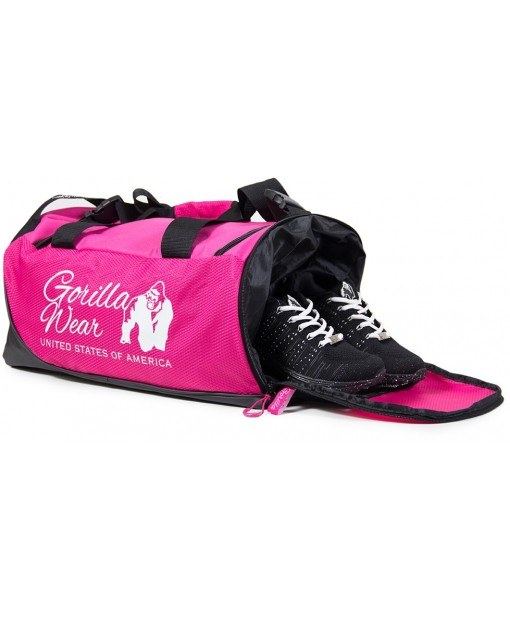 

Сумка Gorilla Wear Santa Rosa Gym Bag 52х29х27 см Розово-черная (9980660900)