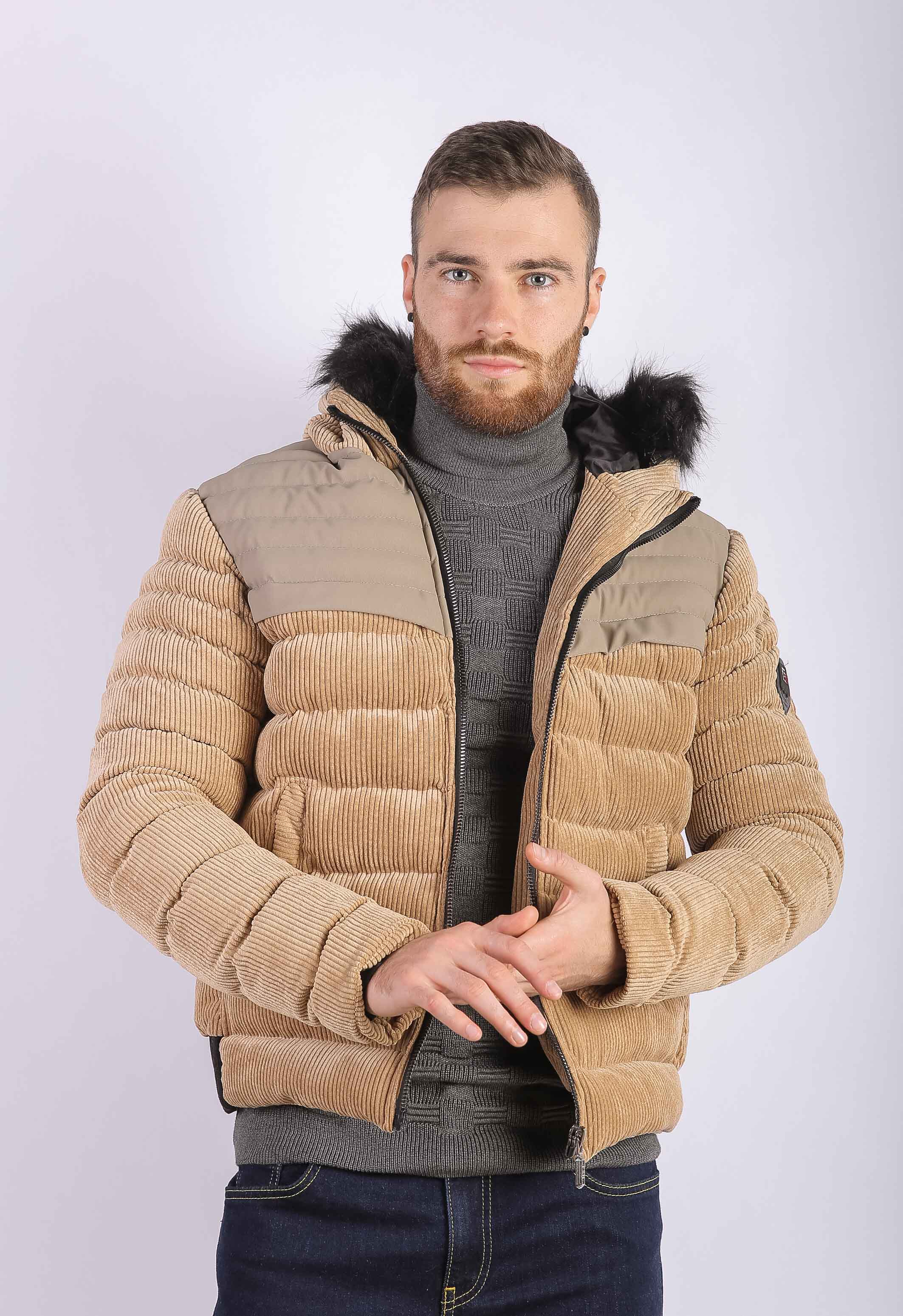 

Куртка мужская бежевая Time of Style 711F1457  Бежевый, Куртка мужская бежевая Time of Style 711F1457 S Бежевый