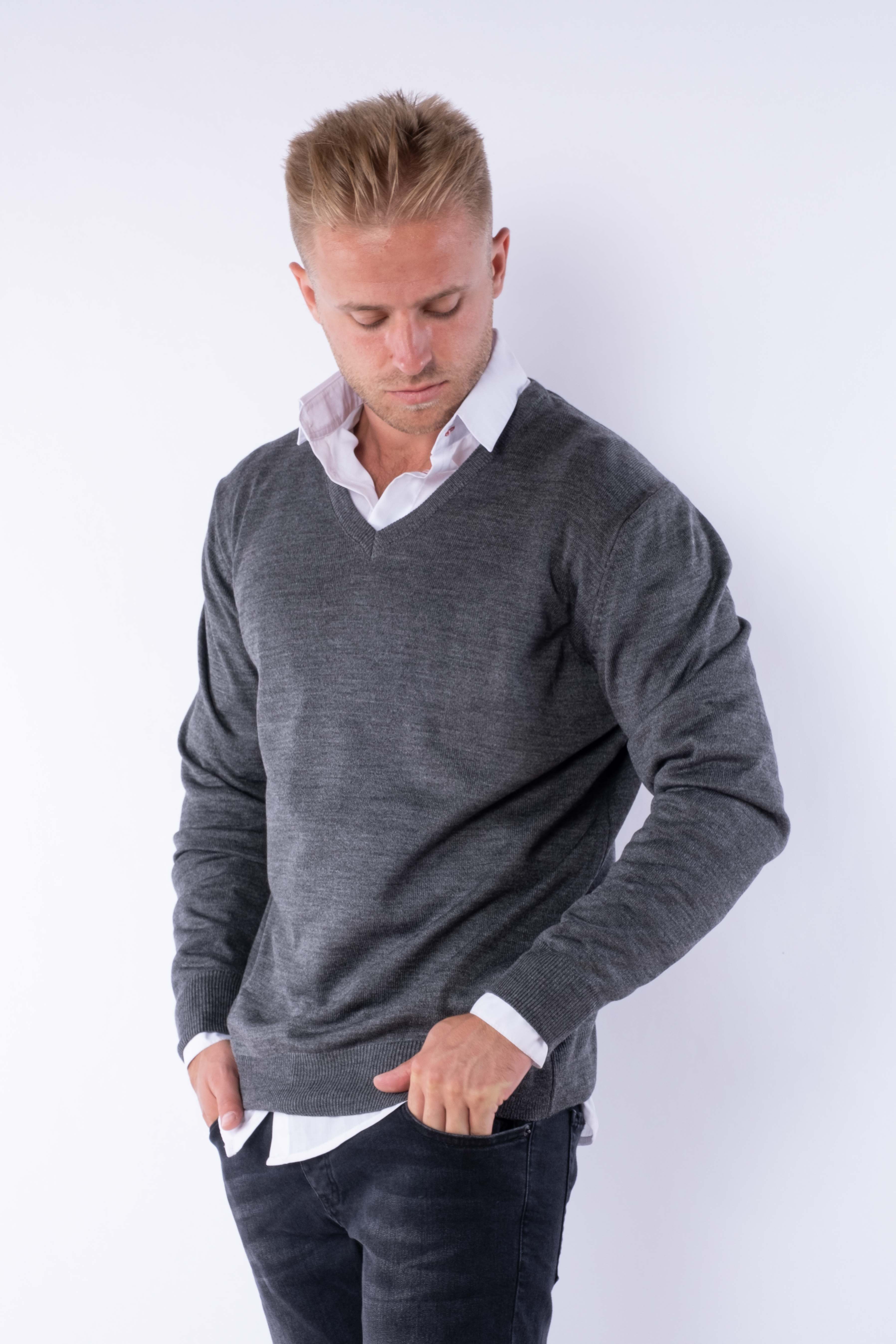 

Пуловер Time of Style 645F003 XXL Темно-серый