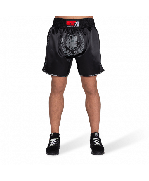 

Шорты Gorilla Wear Murdo Muay Thai / Kickboxing Shorts XL Черно-серые (9094890004)