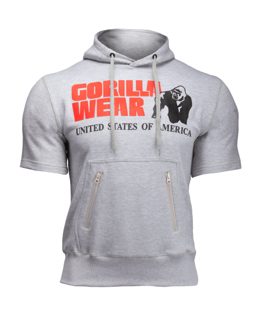 

Худи Gorilla Wear Boston Short Sleeve Hoodie  Серый, Худи Gorilla Wear Boston Short Sleeve Hoodie M Серый