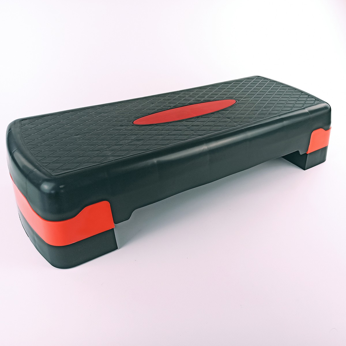 

Степ-платформа (68x28x10+5см) для фитнеса и аэробики FitMagic 2-х ступенчатая степ-доска черно-красная