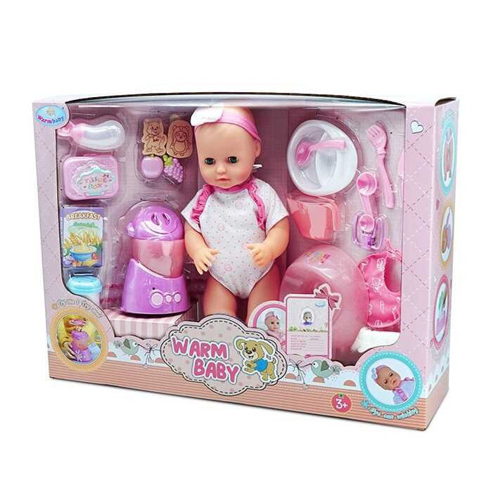 

Детский игровой набор "Пупс" Warm Baby WZJ026G-1/WZJ026G-2 (Белый костюмчик)