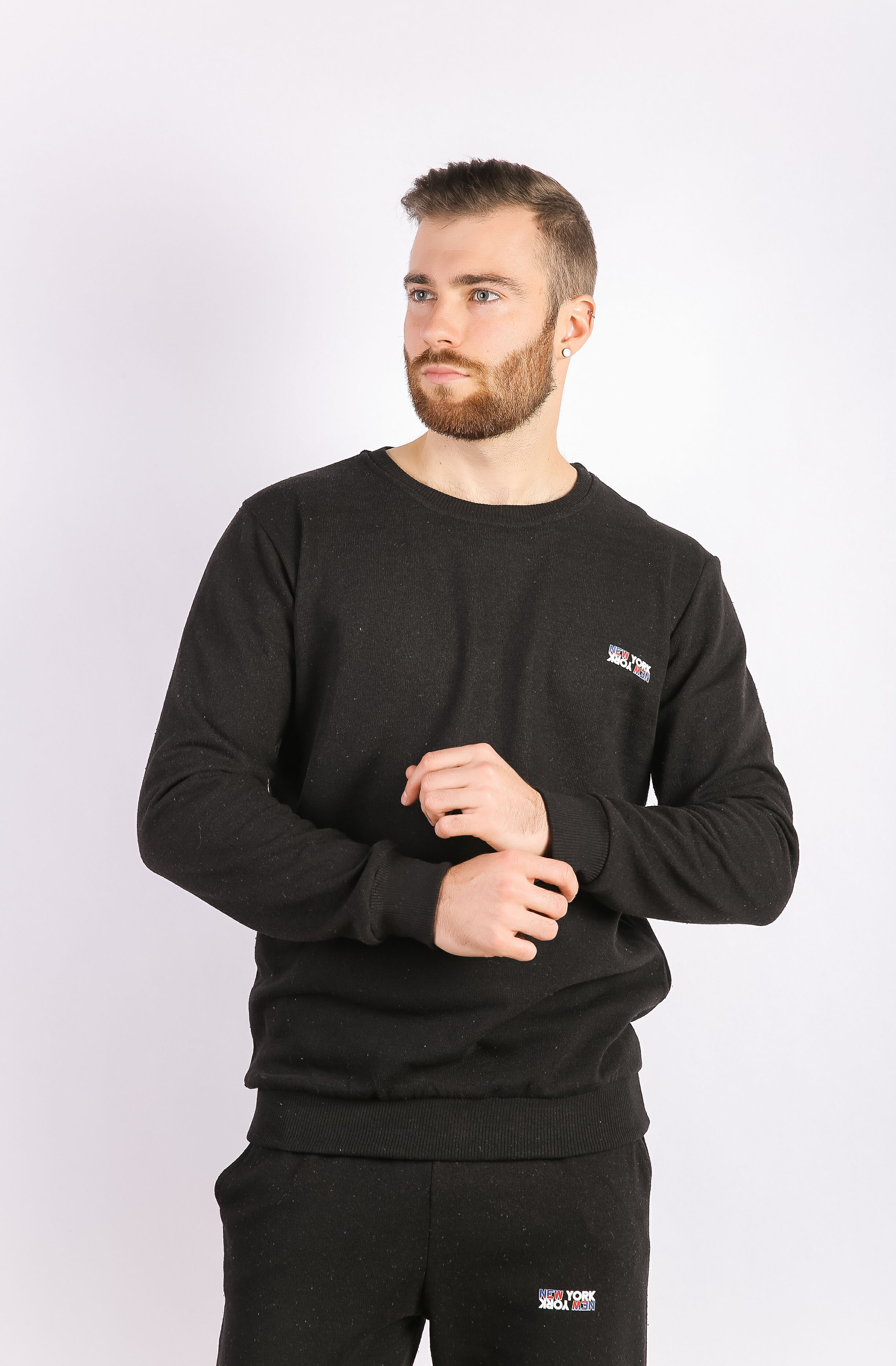 

Свитшот мужской черный Time of Style 85F555-1 XXL Черный