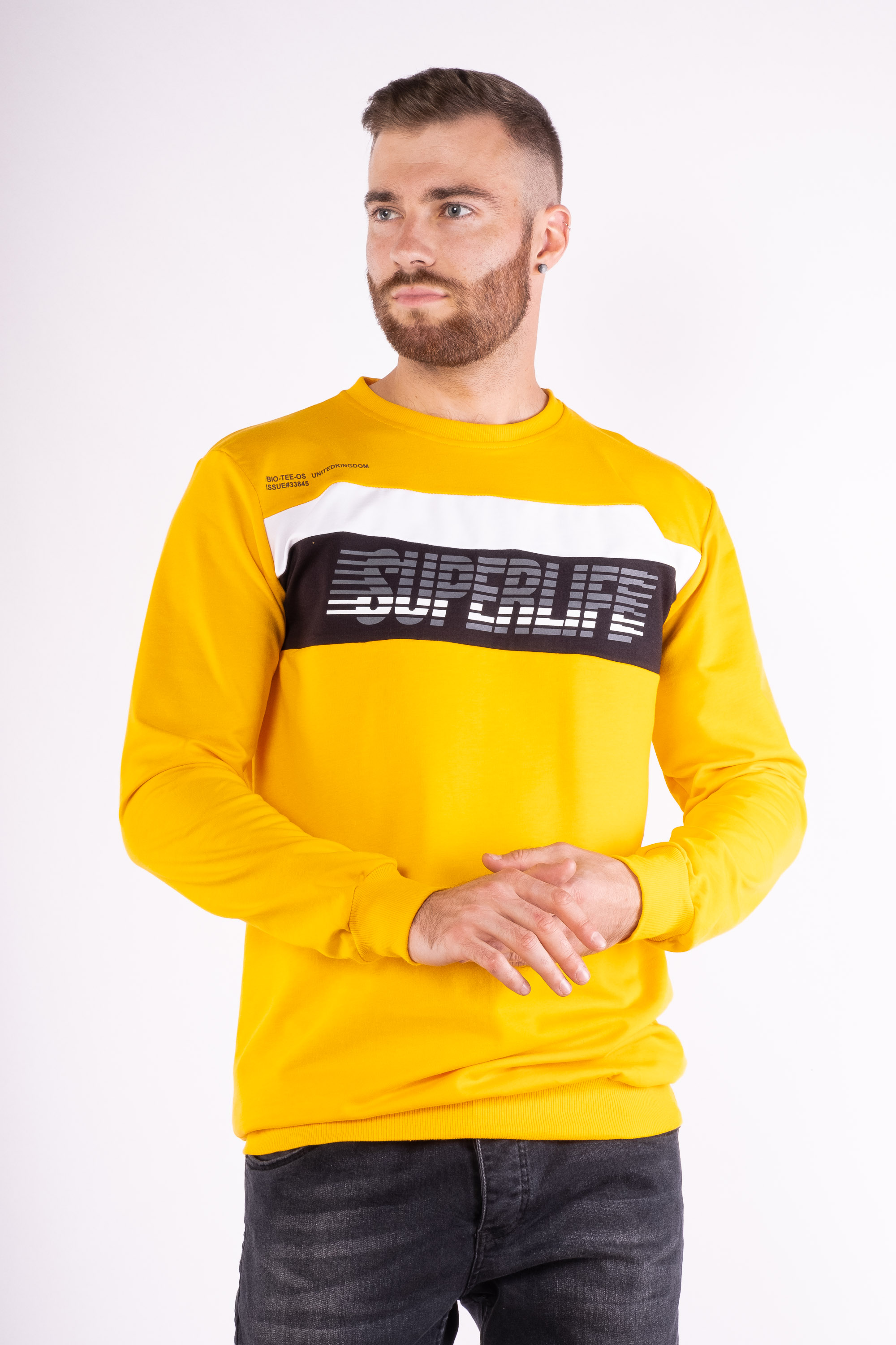 

Свитшот Time of Style 85F474  Желто-черный, Свитшот Time of Style 85F474 M Желто-черный