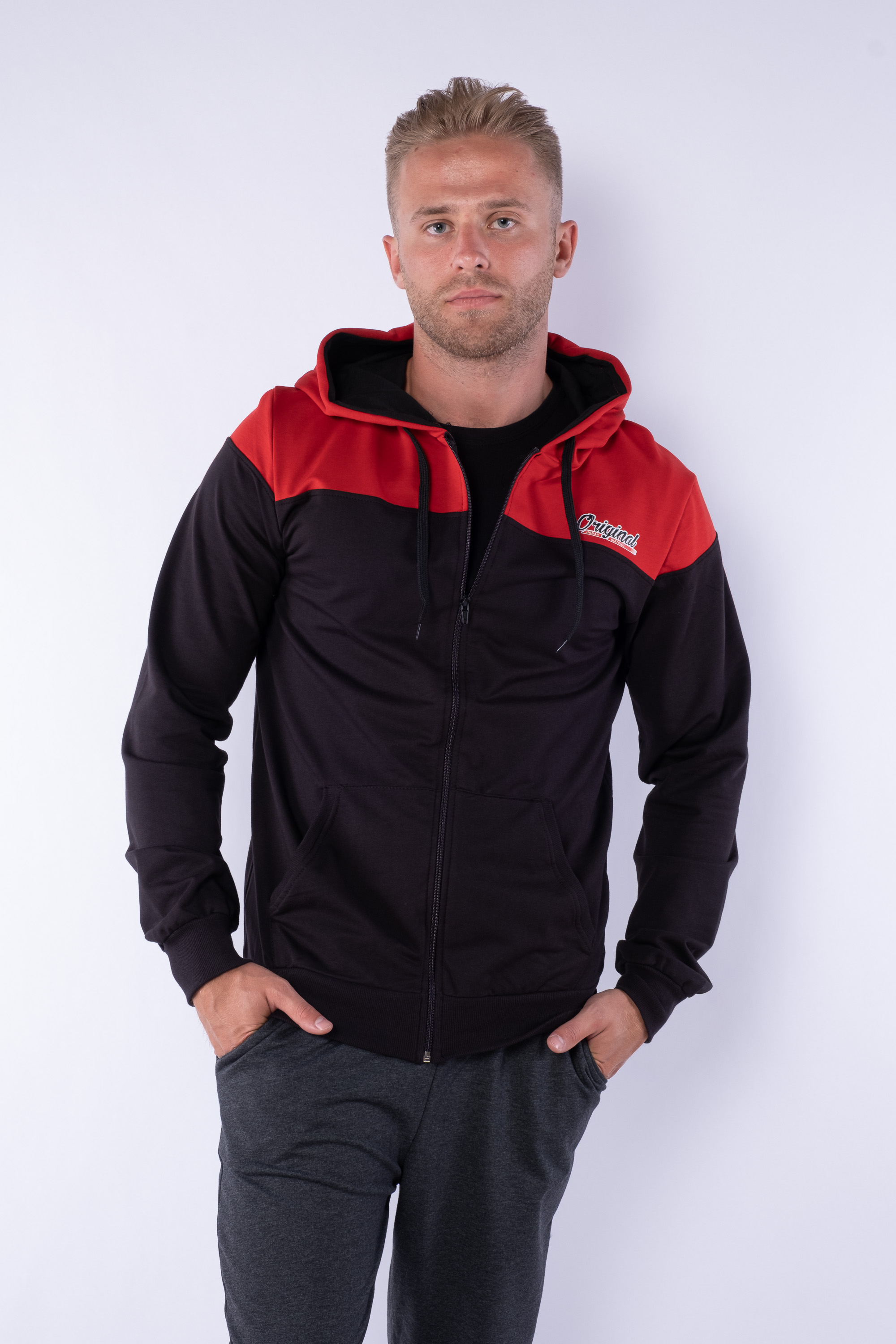 

Худи Time of Style 85F459  Черный/красный, Худи Time of Style 85F459 XL Черный/красный