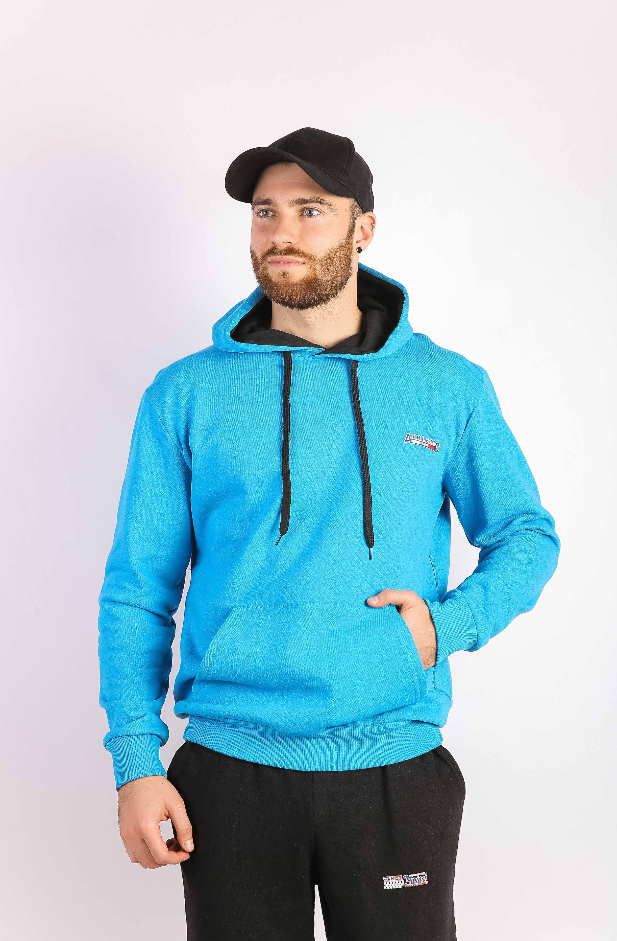 

Бирюзовое мужское худи Time of Style 85F546-5  Бирюзовый, Бирюзовое мужское худи Time of Style 85F546-5 L Бирюзовый
