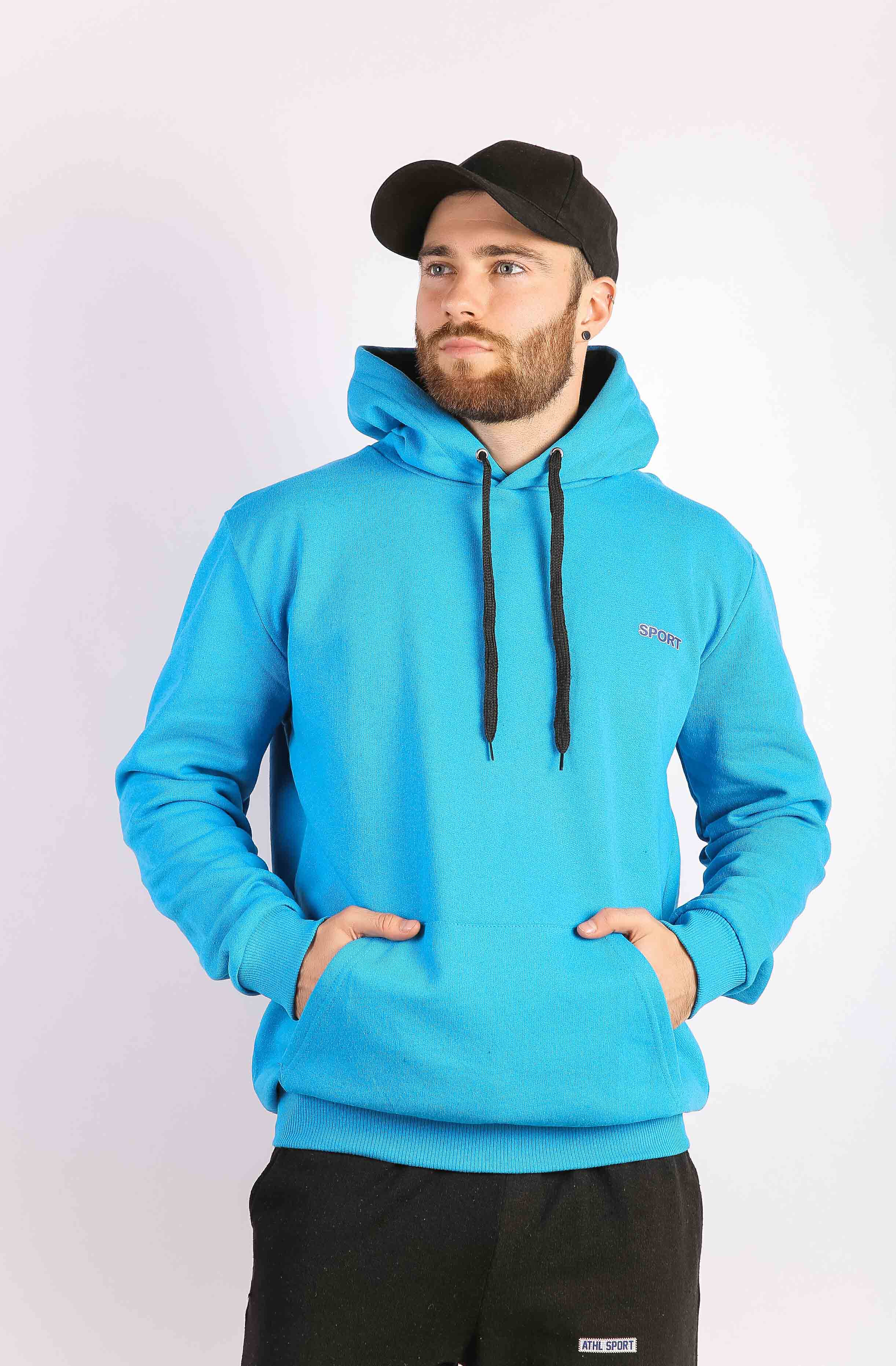 

Худи мужское цвет бирюзовый Time of Style 85F552-5  Бирюзовый, Худи мужское цвет бирюзовый Time of Style 85F552-5 M Бирюзовый