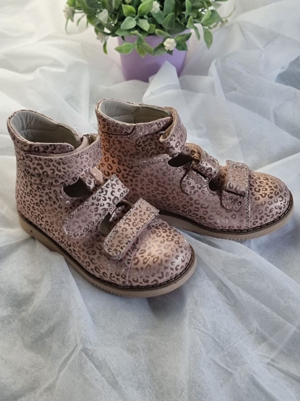 

Oртопедические туфли Orthobotte 11 31 20.6 см розовый леопард