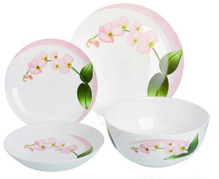 

Сервиз столовый 19 пр Luminarc Pink Orchid Q0055