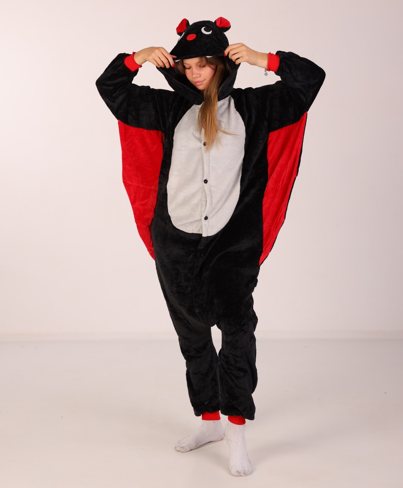 

Пижама Кигуруми Kigurumi Летучая Мышь Для Детей И Подростков Черный 155-165 см. (1052/1)
