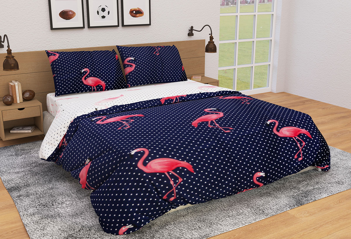 

Постельное белье Ранфорс Органик Р 546Д Leleka-Textile двуспальный цветной (1715/5171)