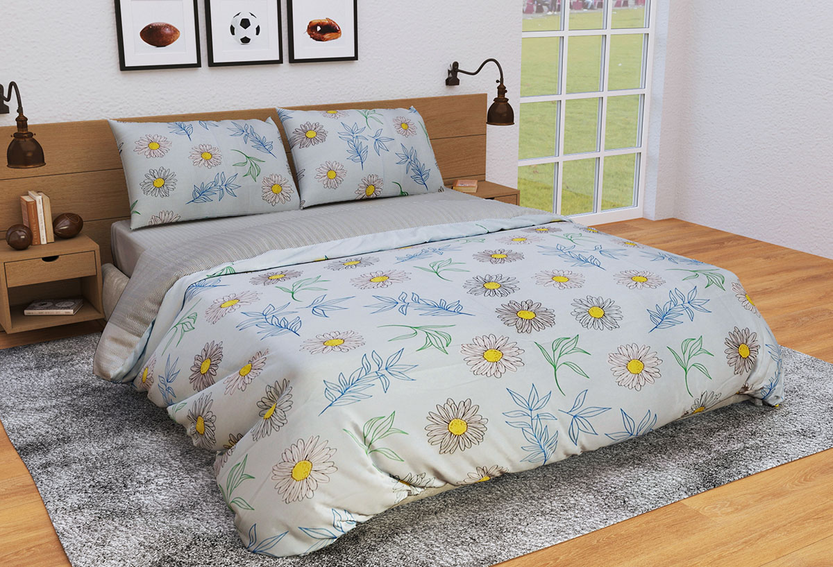 

Постельное белье Ранфорс Органик Р 538Д Leleka-Textile полуторный цветной (1707/5138)