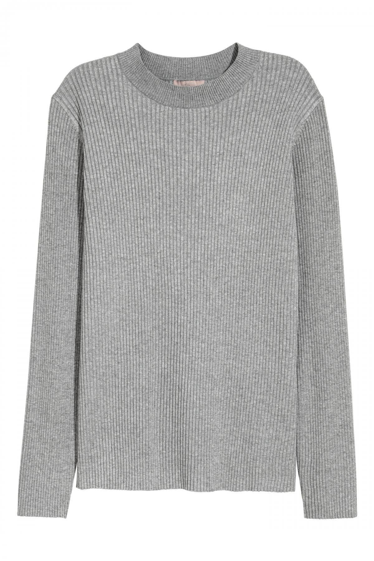 

Вязаный джемпер H&M  Серый, Вязаный джемпер H&M xl Серый