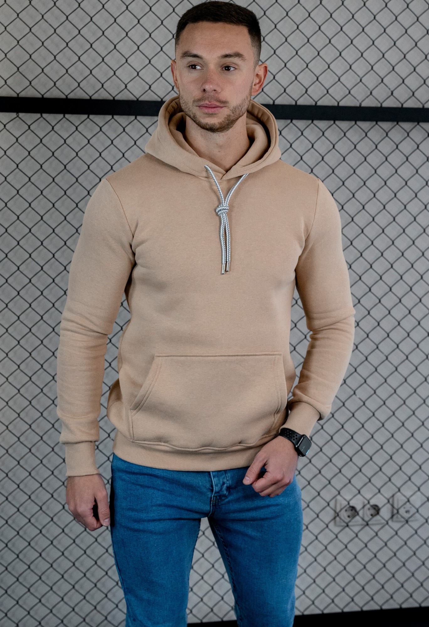 

Худи Modern King на флисе XXL бежевая (132)