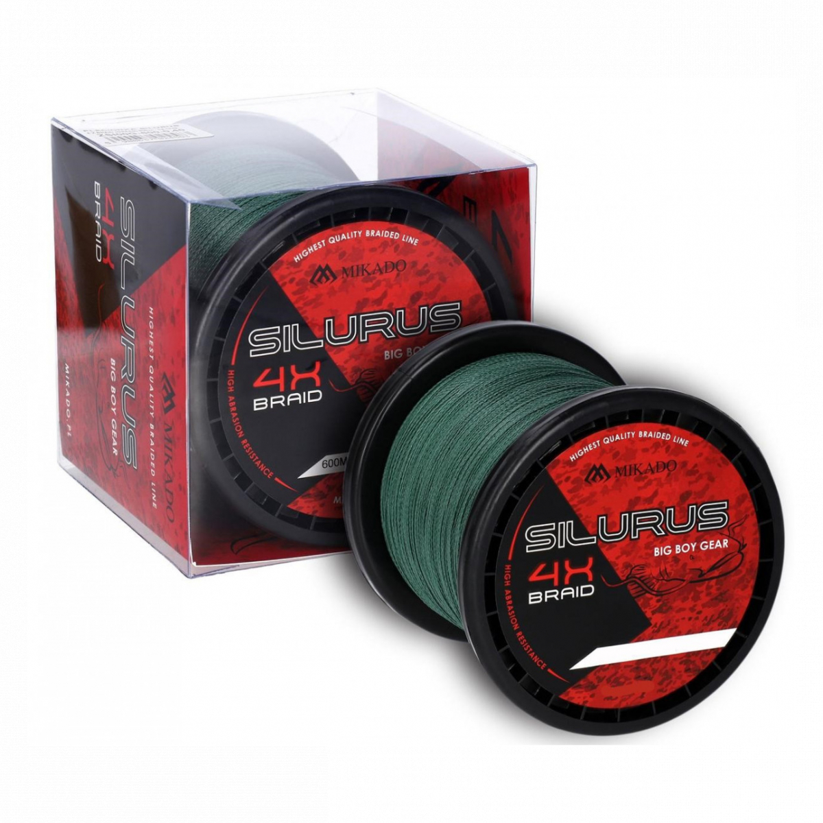 

Шнур Mikado Silurus 4x Braid 600m 0.40mm 34.90kg green (ZSI00G-600-0.40)