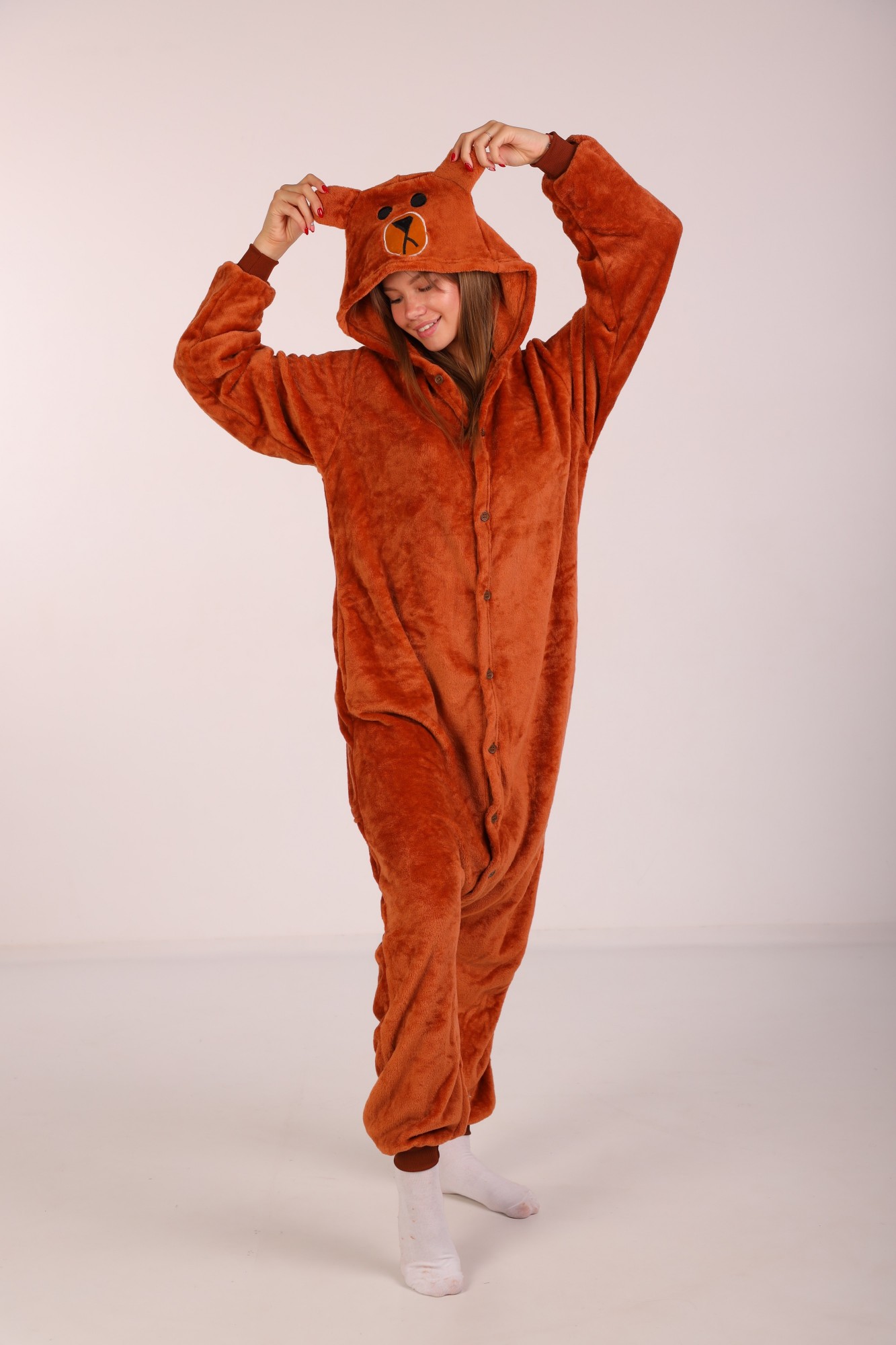 

Пижама Кигуруми Kigurumi Бурый Медведь Для Детей И Подростков Коричневый 165-175 см. (1083/1)