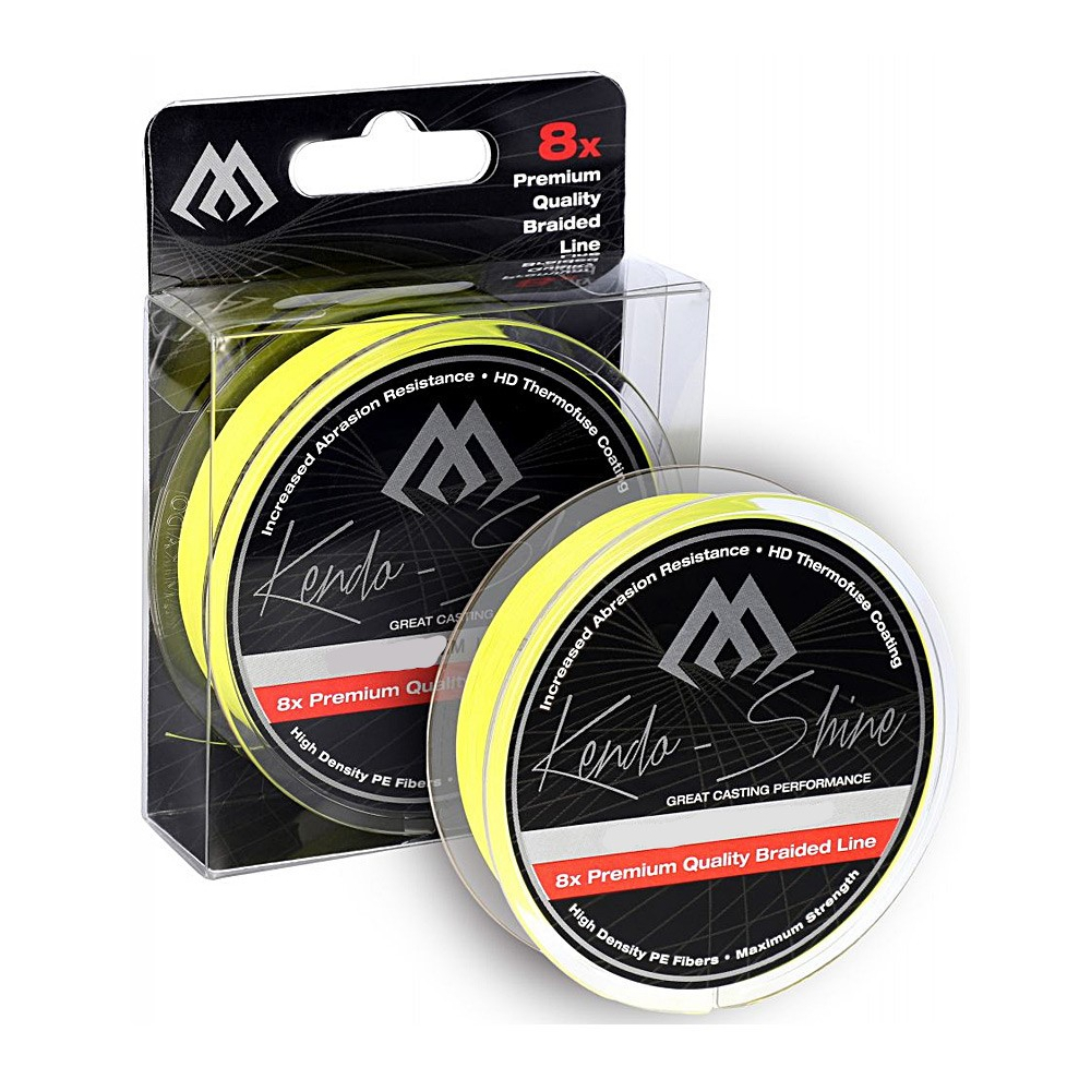 

Шнур Mikado Kendo Shine Braid 300m 0.23mm 21.75kg fluo yellow (ZKS00Y-300-023)