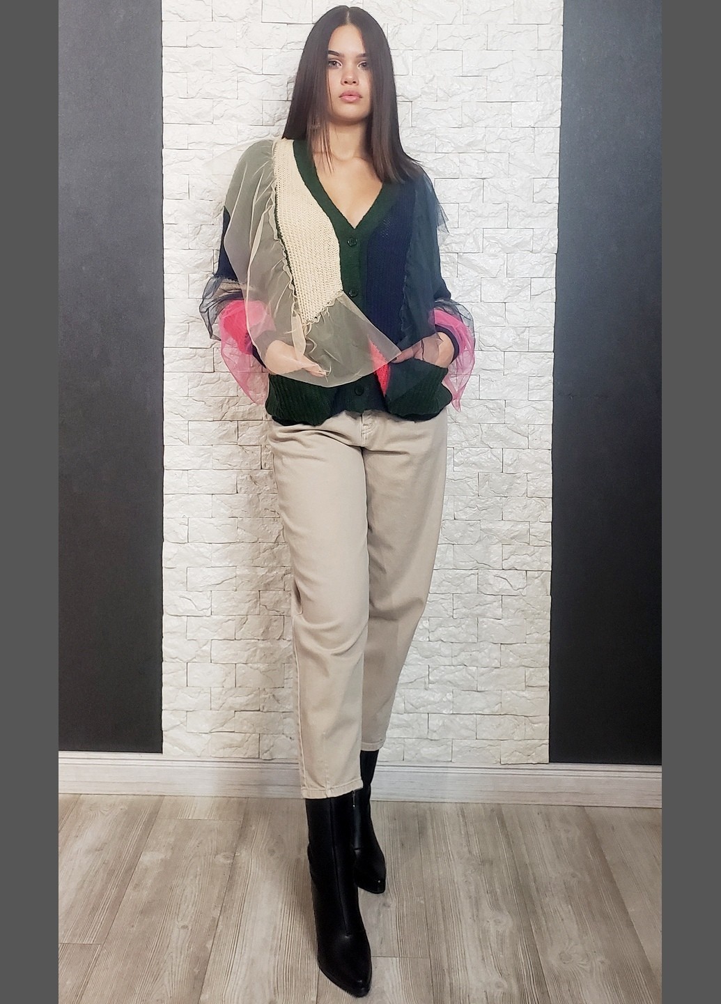 

Кофта Di classe разноцветный  28-883, Кофта Di classe разноцветный One size 28-883