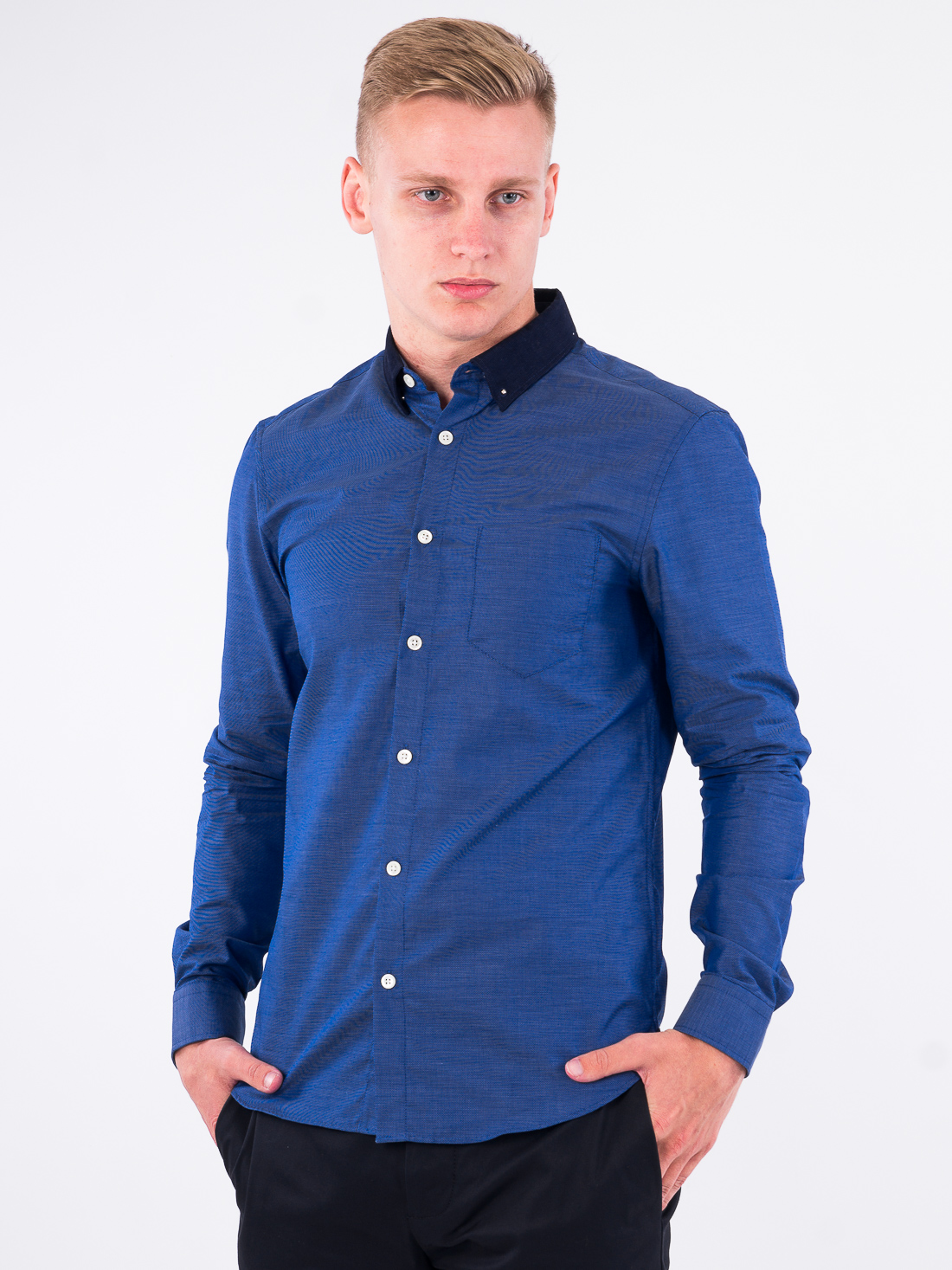 

Рубашка Jack & Jones 216305509  Синий, Рубашка Jack & Jones 216305509 S Синий