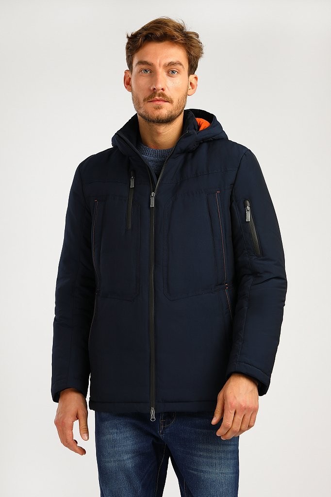 

Мужской пуховик с капюшоном Finn Flare 18922011FA-101  Темно-синий, Мужской пуховик с капюшоном Finn Flare 18922011FA-101 XL Темно-синий