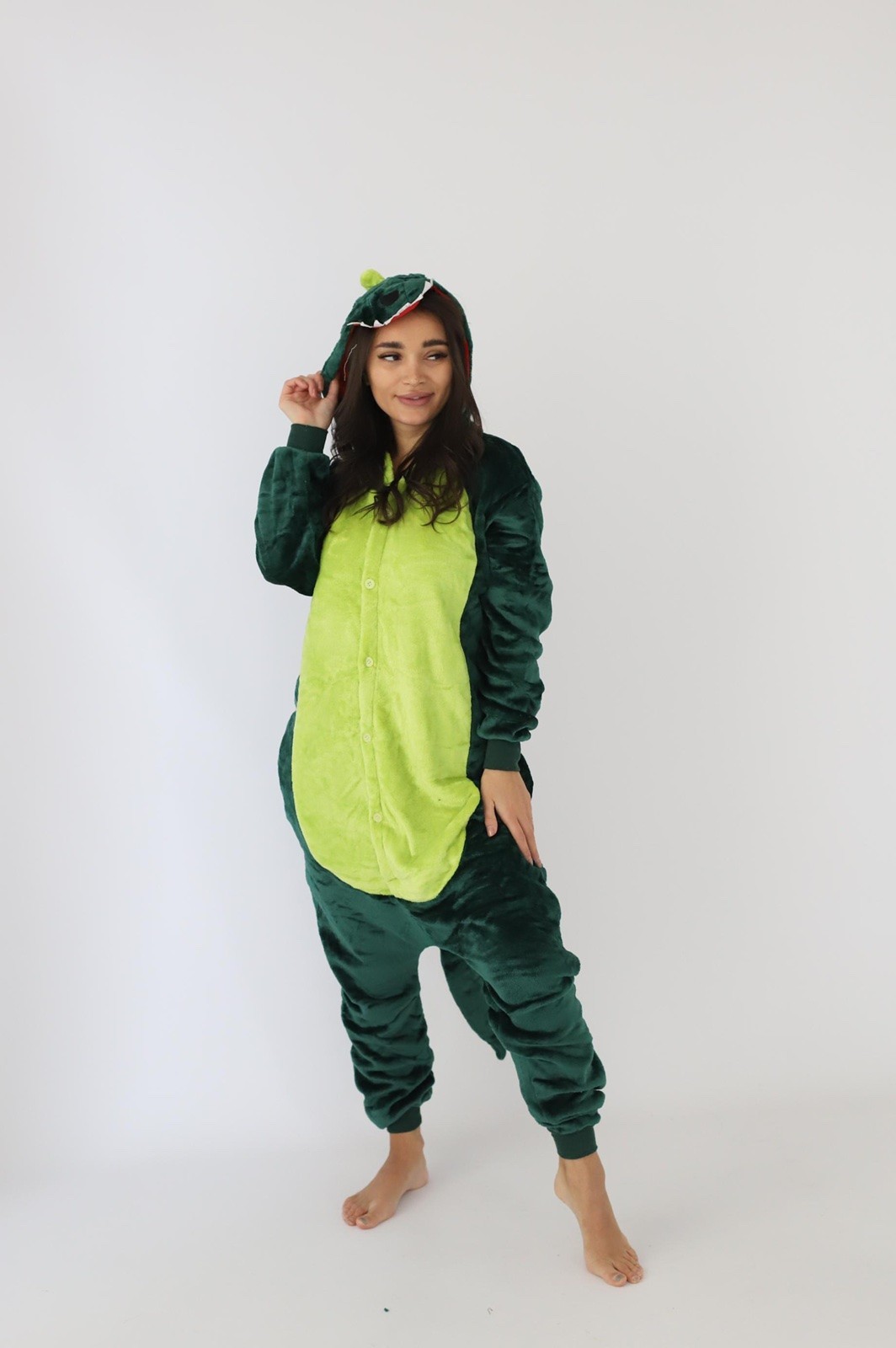 

Пижама кигуруми Kigurumi зеленый дракон 140 (141-155 см)