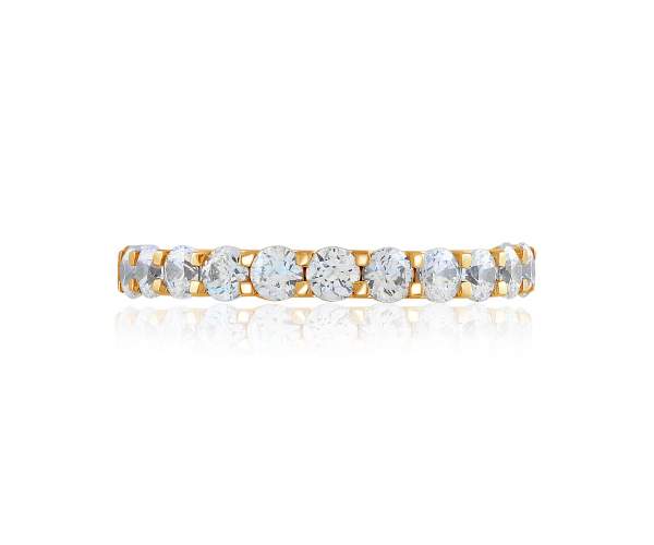 

Кольцо-дорожка золотое с камнем SWAROVSKI Zirconia, КД4280SW, 18 размер