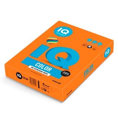 

Папір кольоровий IQ А4 160 г/м2 Intensive OR43 помаранчевий 250 аркушів (OR43/A4/160/IQ)
