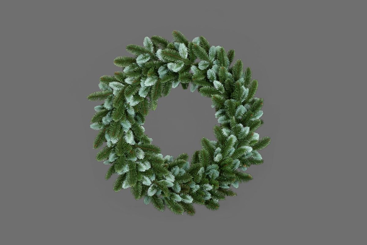 

Новогодний венок 70 см Изумрудный (комбинированный) Большой SigaGroup